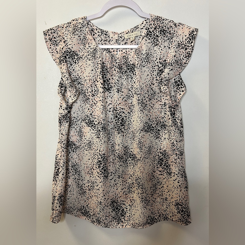 Alex & Lili Sleeveless Blouse, Women’s Size M